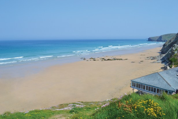 Jamie Oliver's Fifteen Cornwall overlooks Watergate Bay in North Cornwall.